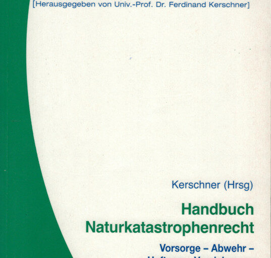 Handbuch Naturkatastrophenrecht