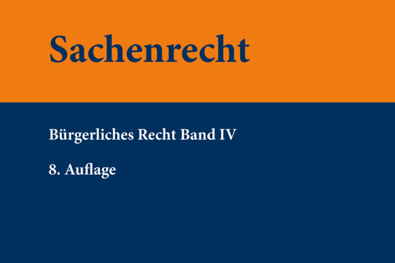 Sachenrecht 8. Auflage