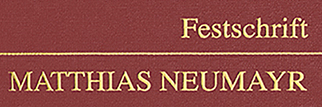 Festschrift Matthias Neumayr